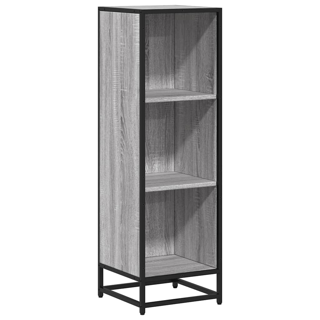 Book Cabinet Grey Sonoma 33.5x33x107.5 cm Engineered Wood