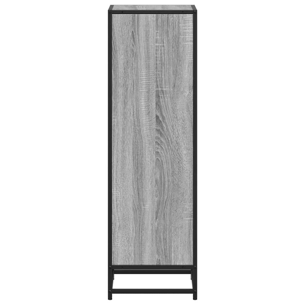 Book Cabinet Grey Sonoma 33.5x33x107.5 cm Engineered Wood