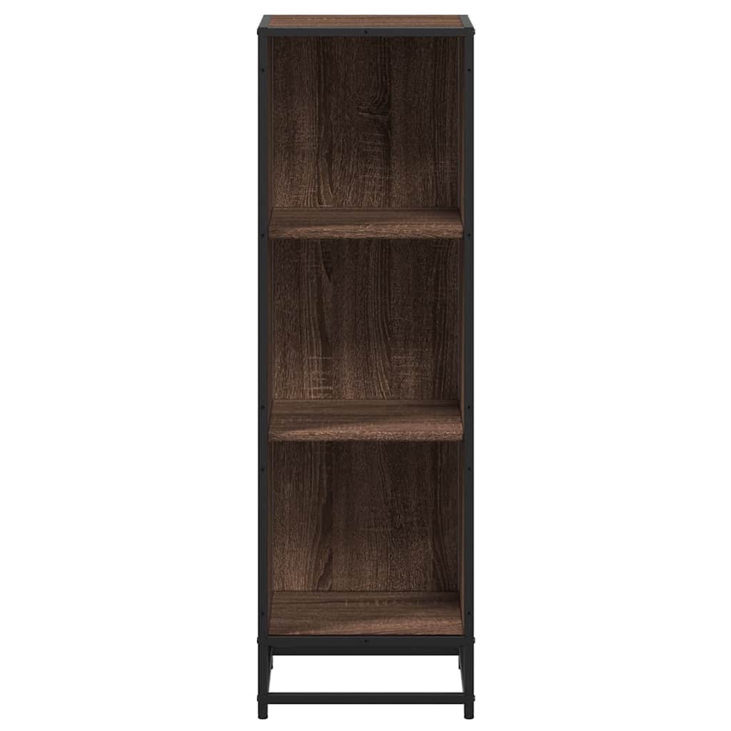 Book Cabinet Brown Oak 33.5x33x107.5 cm Engineered Wood