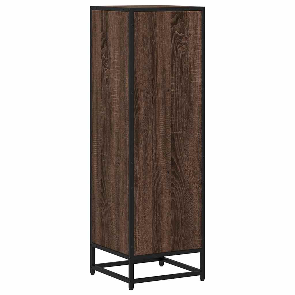 Book Cabinet Brown Oak 33.5x33x107.5 cm Engineered Wood