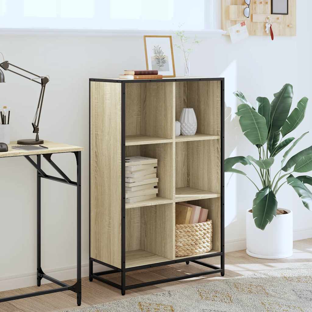 Book Cabinet Sonoma Oak 65.5x33x107.5 cm Engineered Wood