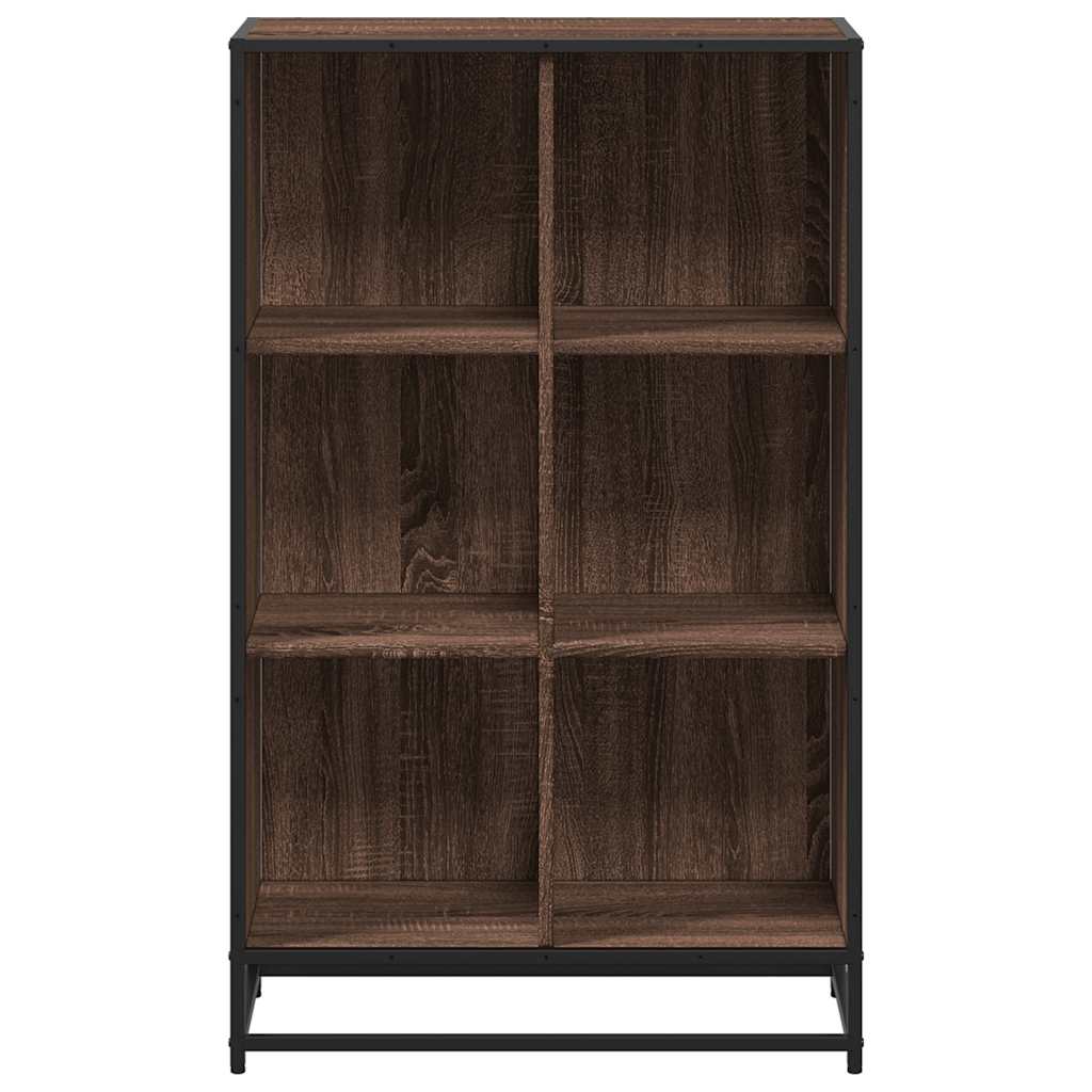 Book Cabinet Brown Oak 65.5x33x107.5 cm Engineered Wood