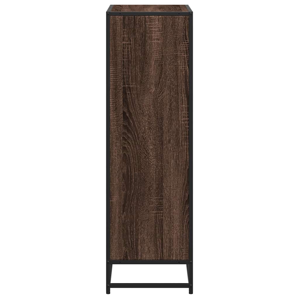 Book Cabinet Brown Oak 65.5x33x107.5 cm Engineered Wood