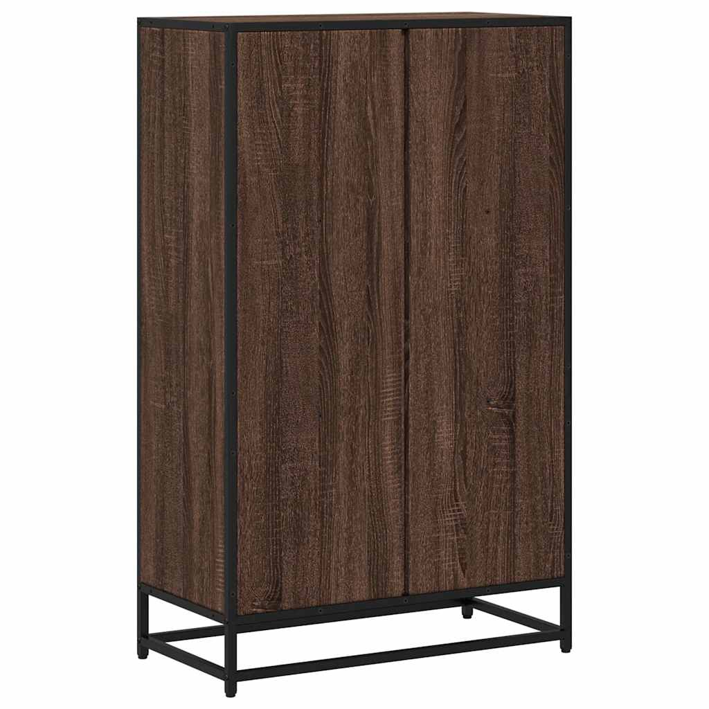 Book Cabinet Brown Oak 65.5x33x107.5 cm Engineered Wood