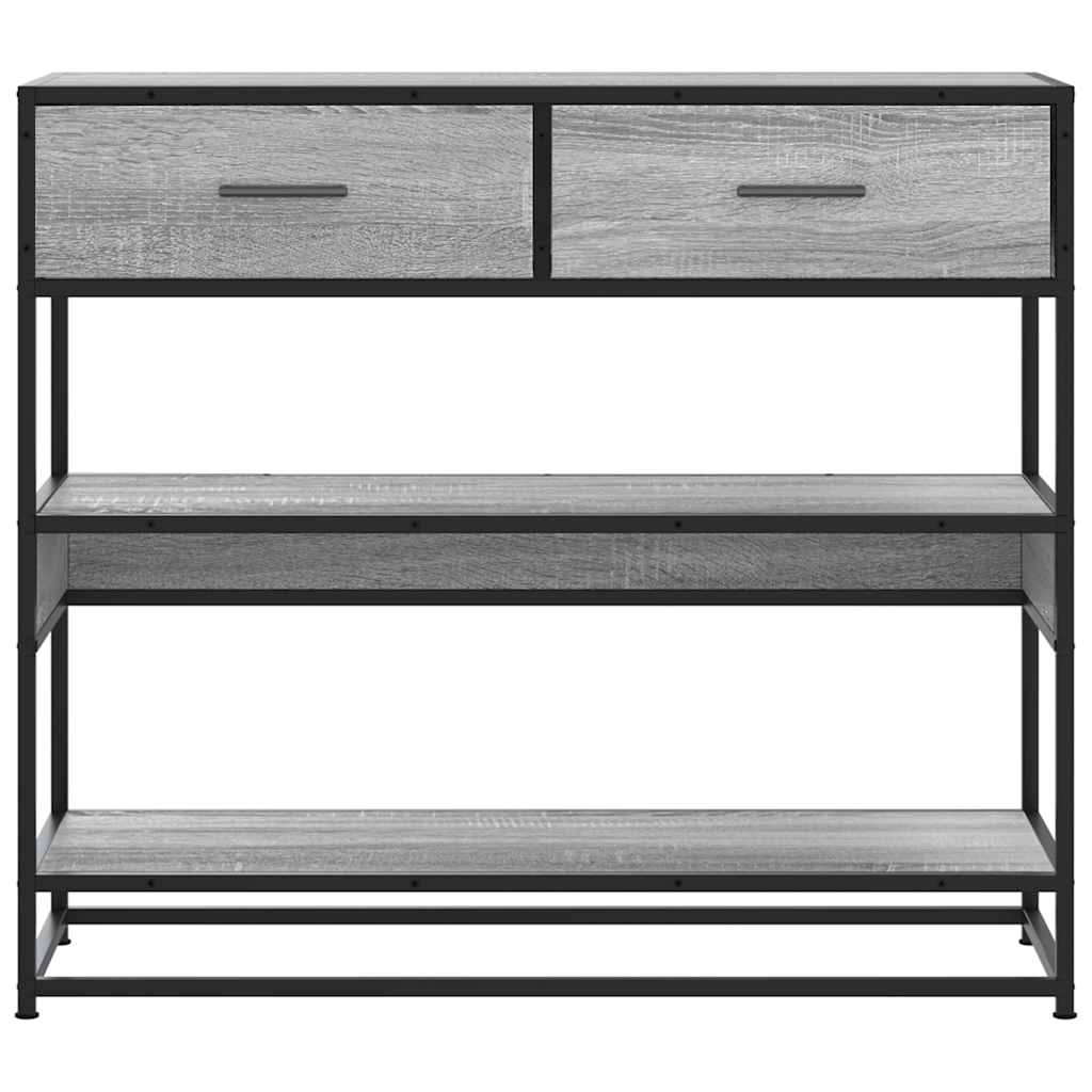 Console Table Grey Sonoma 90x35x80 cm Engineered Wood