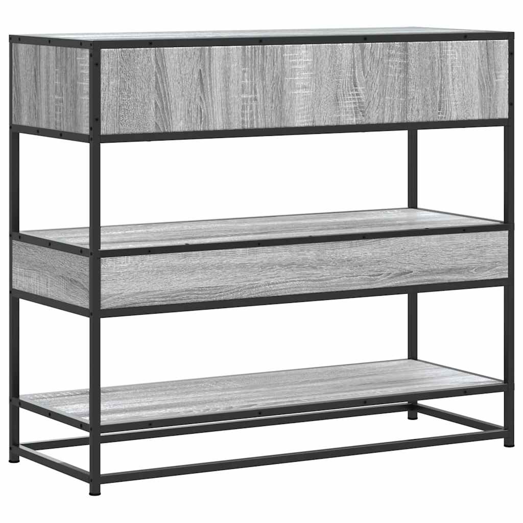 Console Table Grey Sonoma 90x35x80 cm Engineered Wood