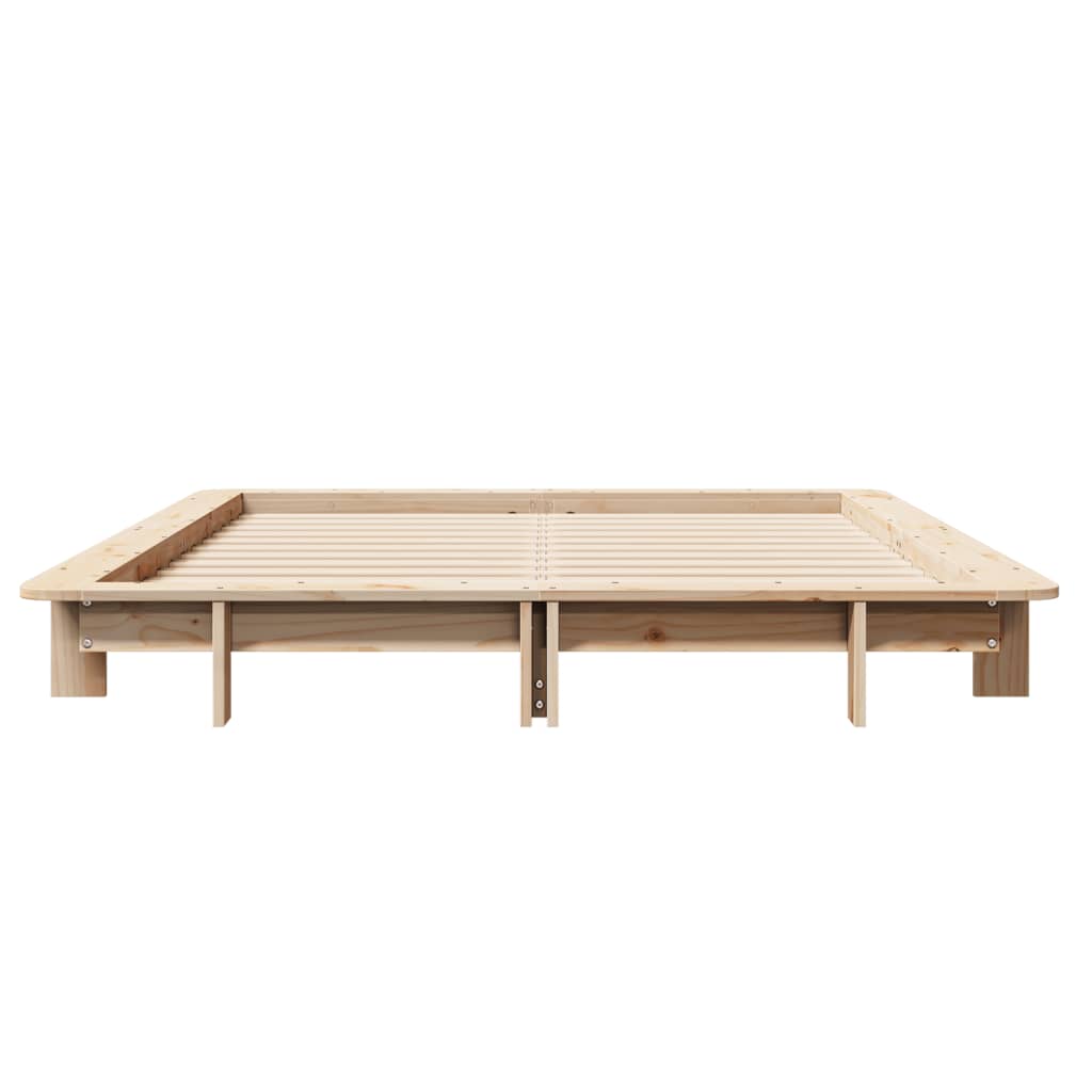 Bed Frame without Mattress 120x190 cm Small Double Solid Wood Pine
