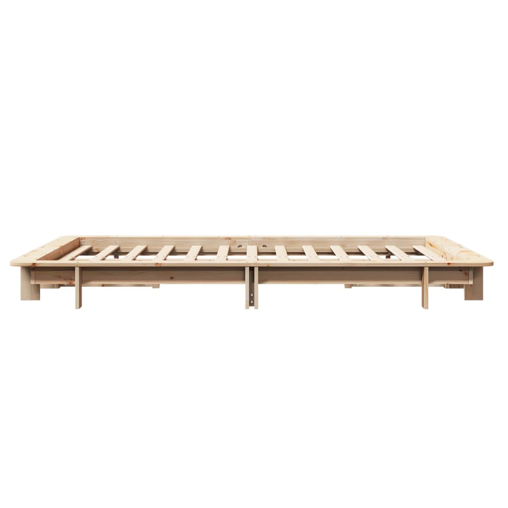 Bed Frame without Mattress 120x190 cm Small Double Solid Wood Pine