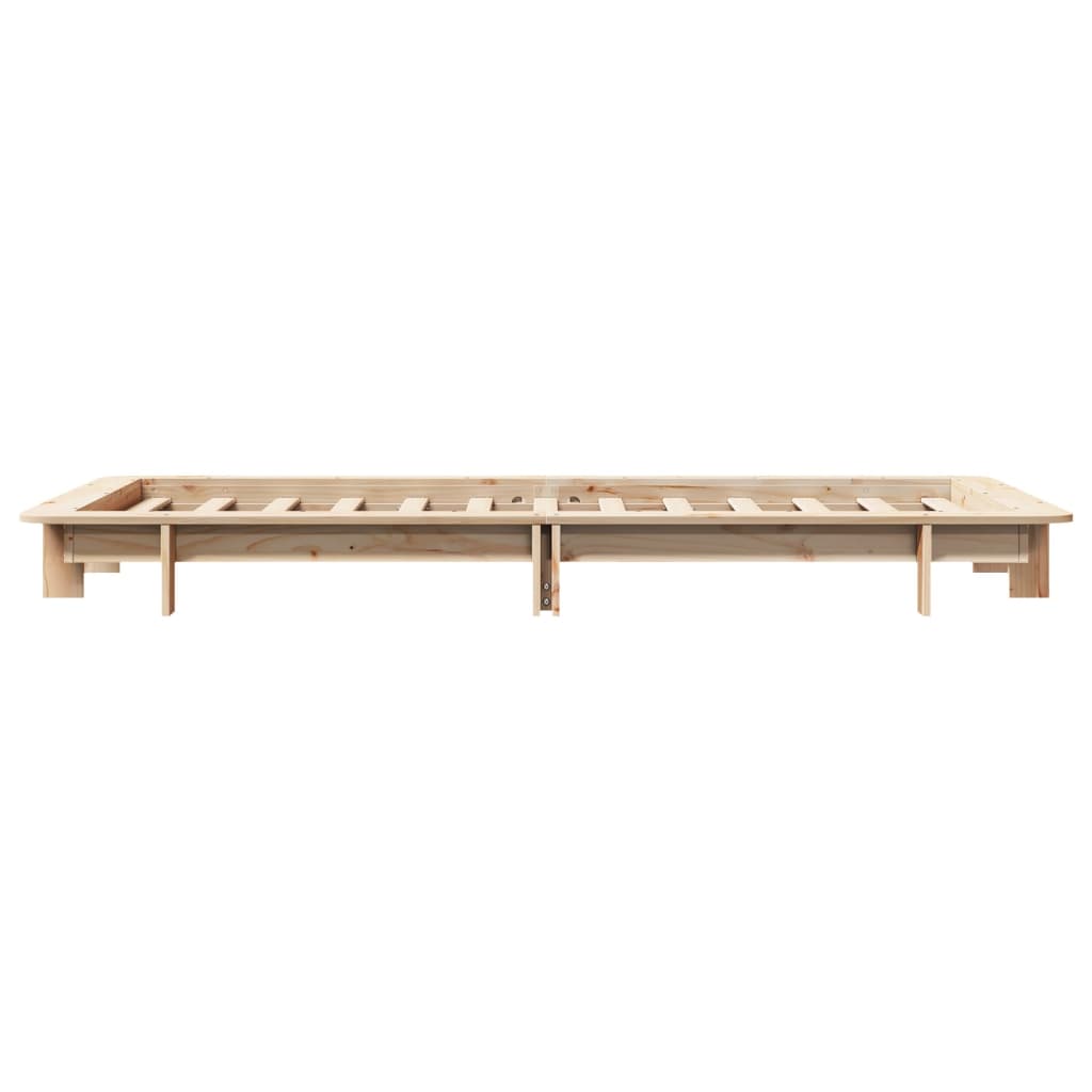 Bed Frame without Mattress 90x190 cm Single Solid Wood Pine