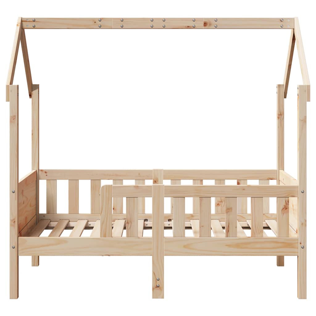 Kids' House Bed Frame without Mattress 80x160 cm Pine