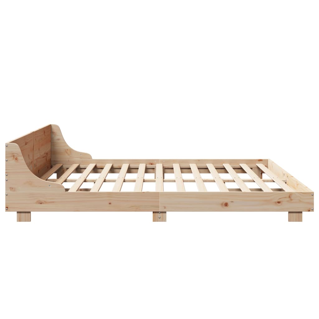 Bed Frame without Mattress 180x200 cm Super King Solid Wood Pine