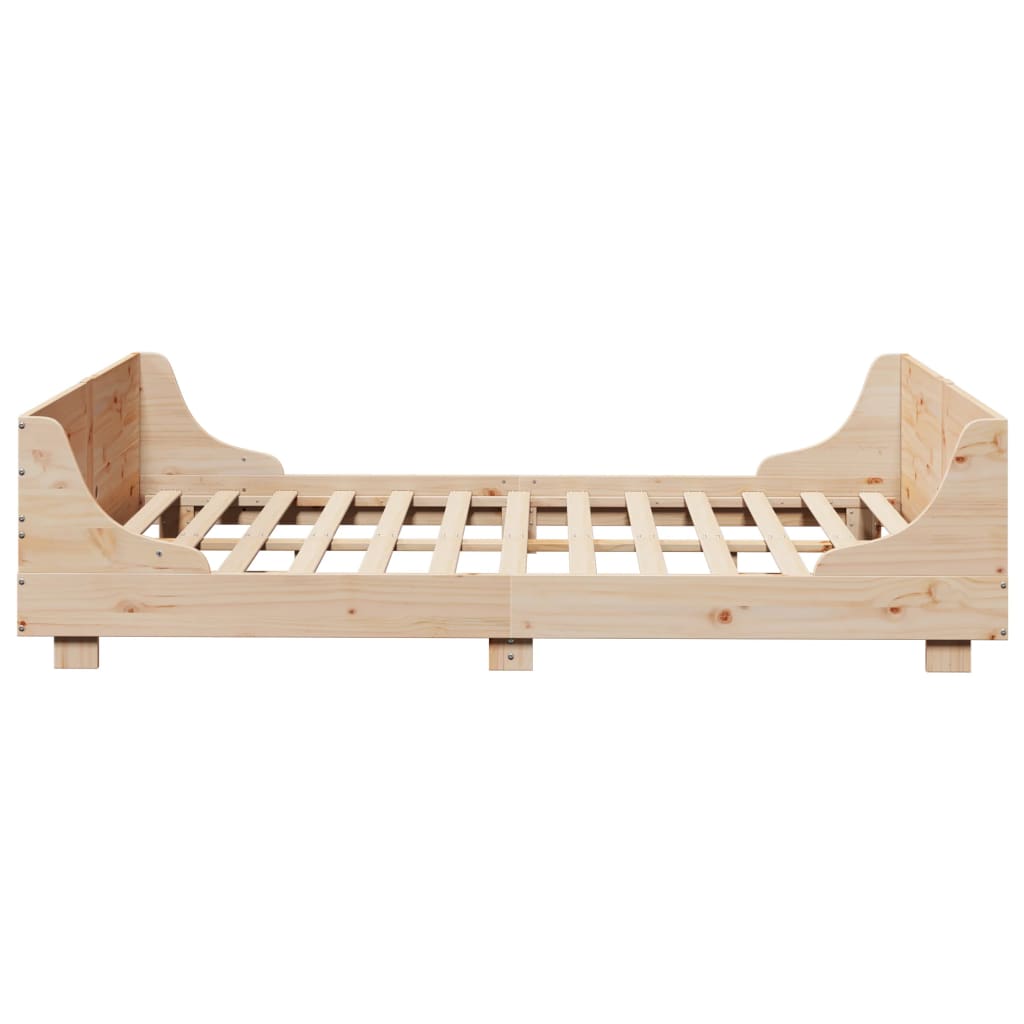 Bed Frame without Mattress 120x200 cm Solid Wood Pine