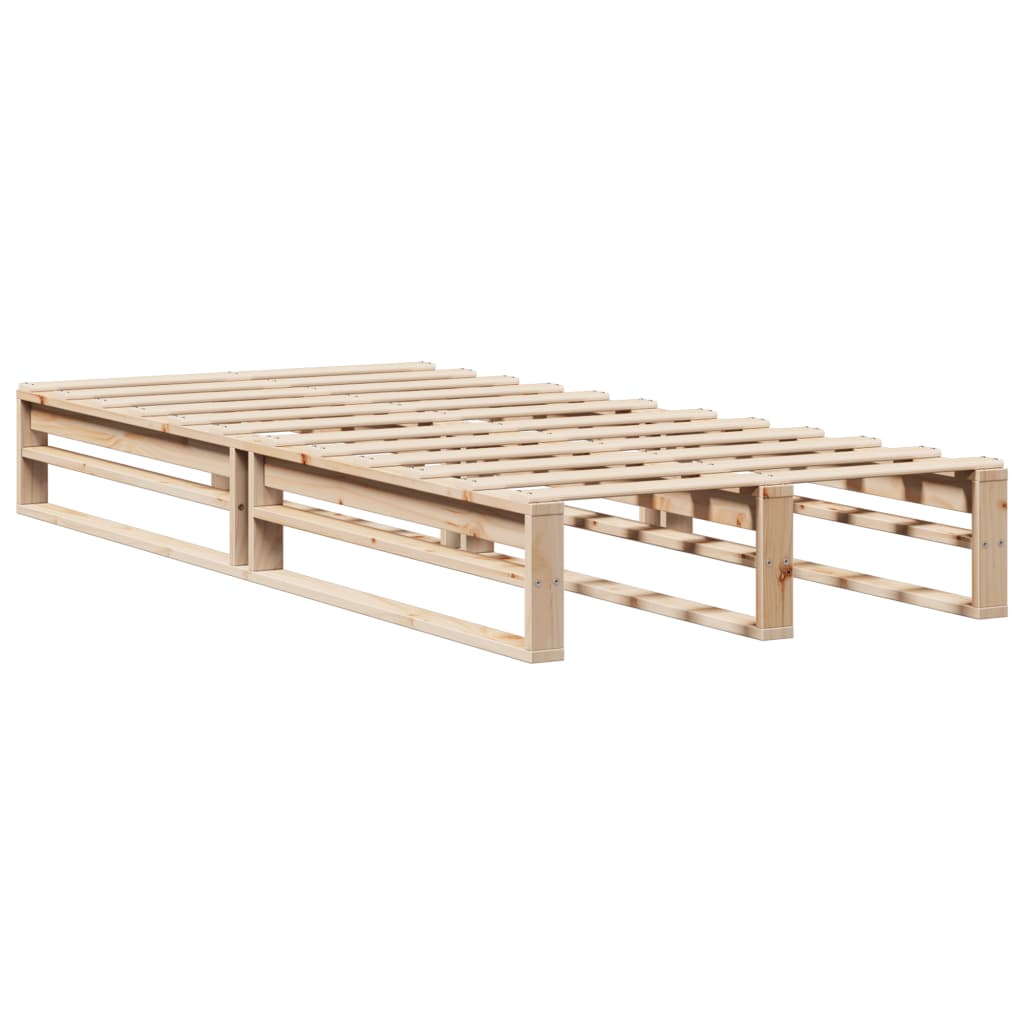 Bed Frame without Mattress 90x190 cm Single Solid Wood Pine