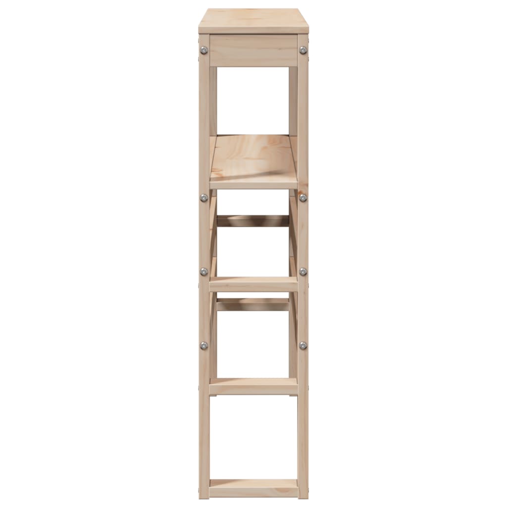 Headboard with Shelves 75 cm Solid Wood Pine