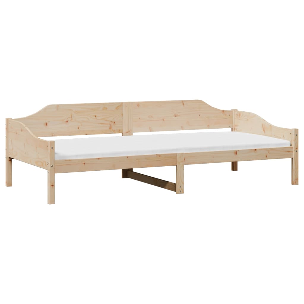 Bed Frame without Mattress 90x200 cm Solid Wood Pine