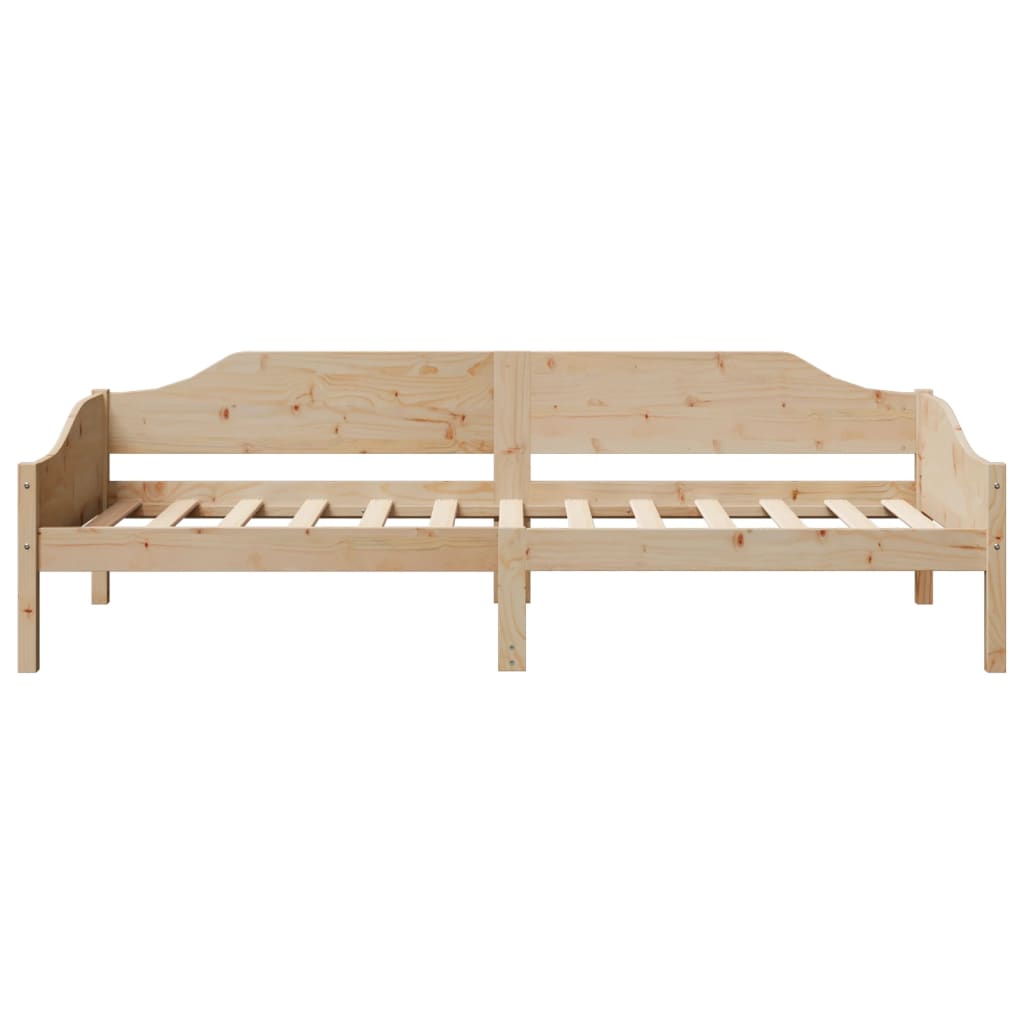 Bed Frame without Mattress 90x200 cm Solid Wood Pine