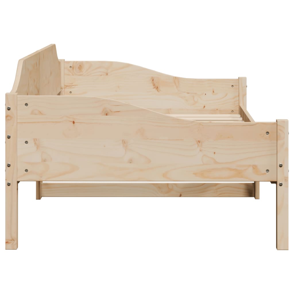Bed Frame without Mattress 90x200 cm Solid Wood Pine