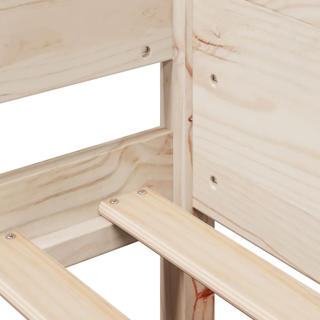 Bed Frame without Mattress 90x190 cm Single Solid Wood Pine