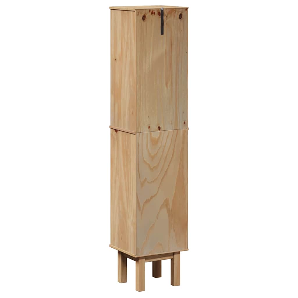 Bathroom Cabinet OTTA 35x30x159 cm Solid Wood Pine