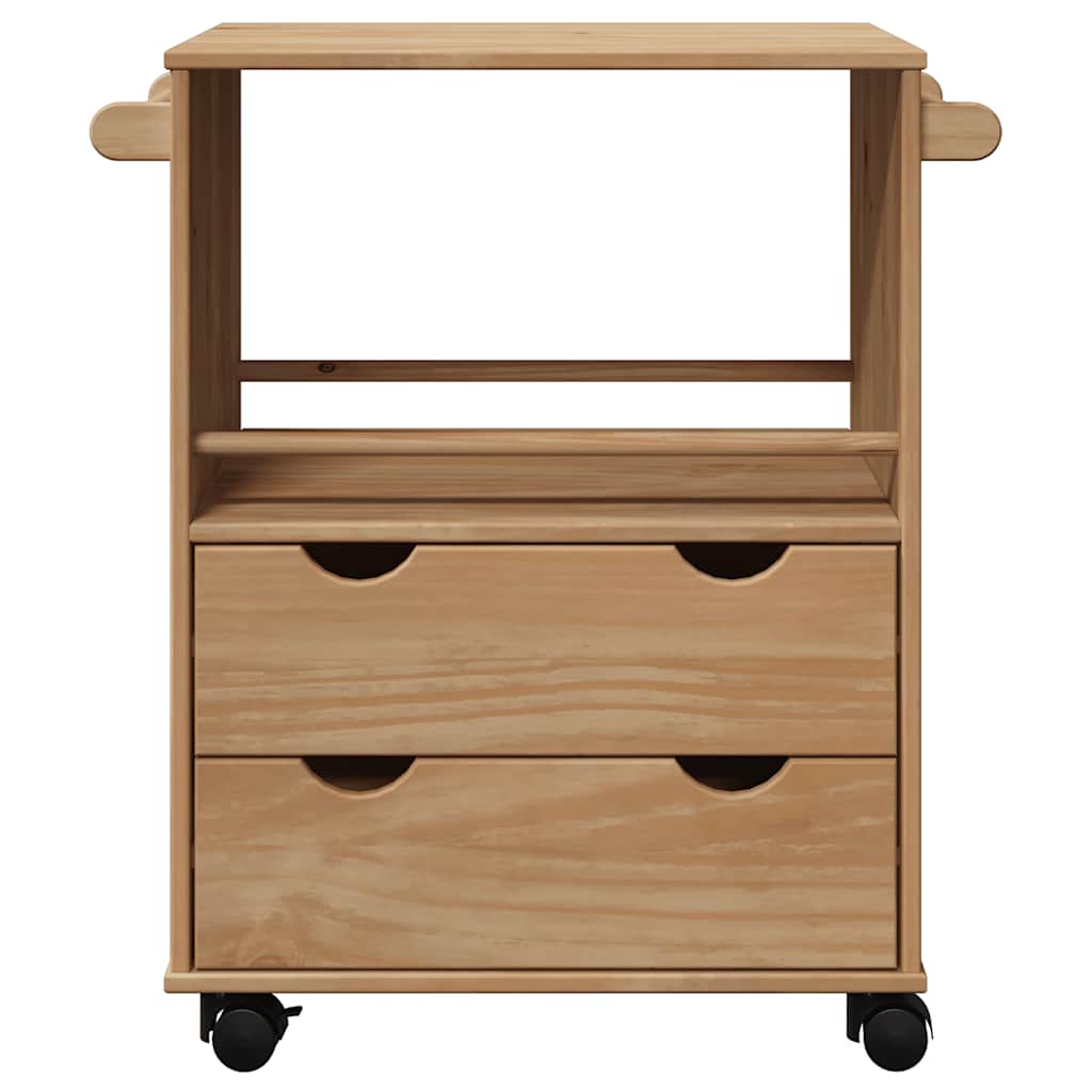 Kitchen Trolley OTTA 59x45x80 cm Solid Wood Pine