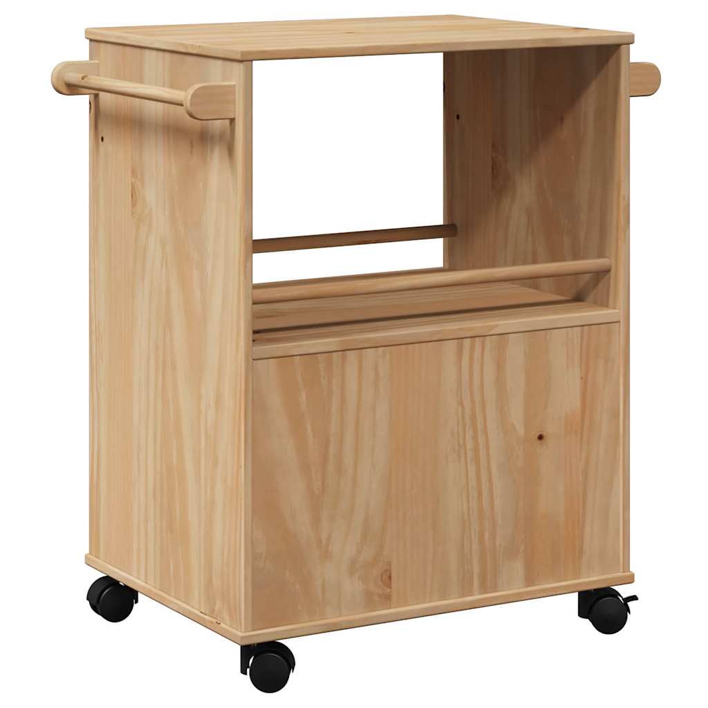 Kitchen Trolley OTTA 59x45x80 cm Solid Wood Pine