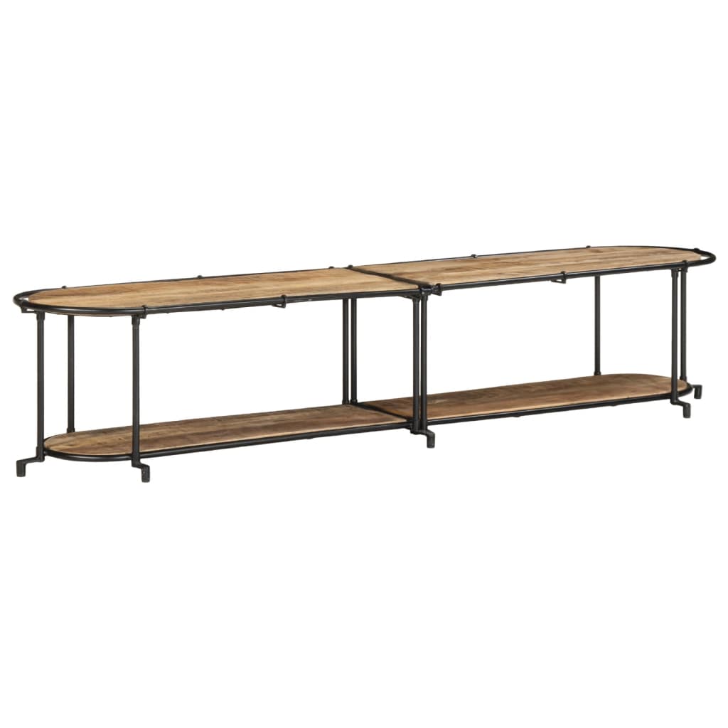 TV Cabinet 200x42x40 cm Solid Wood Rough Mango