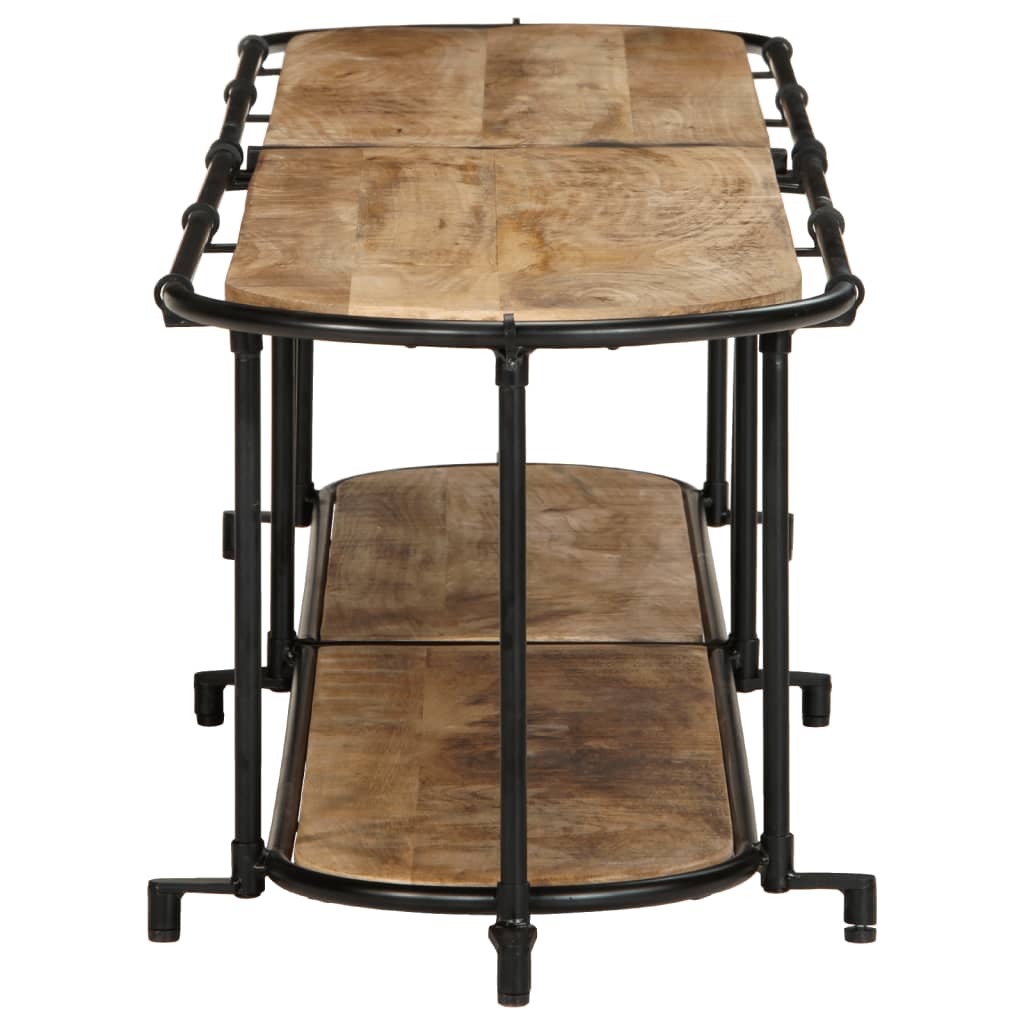 TV Cabinet 200x42x40 cm Solid Wood Rough Mango