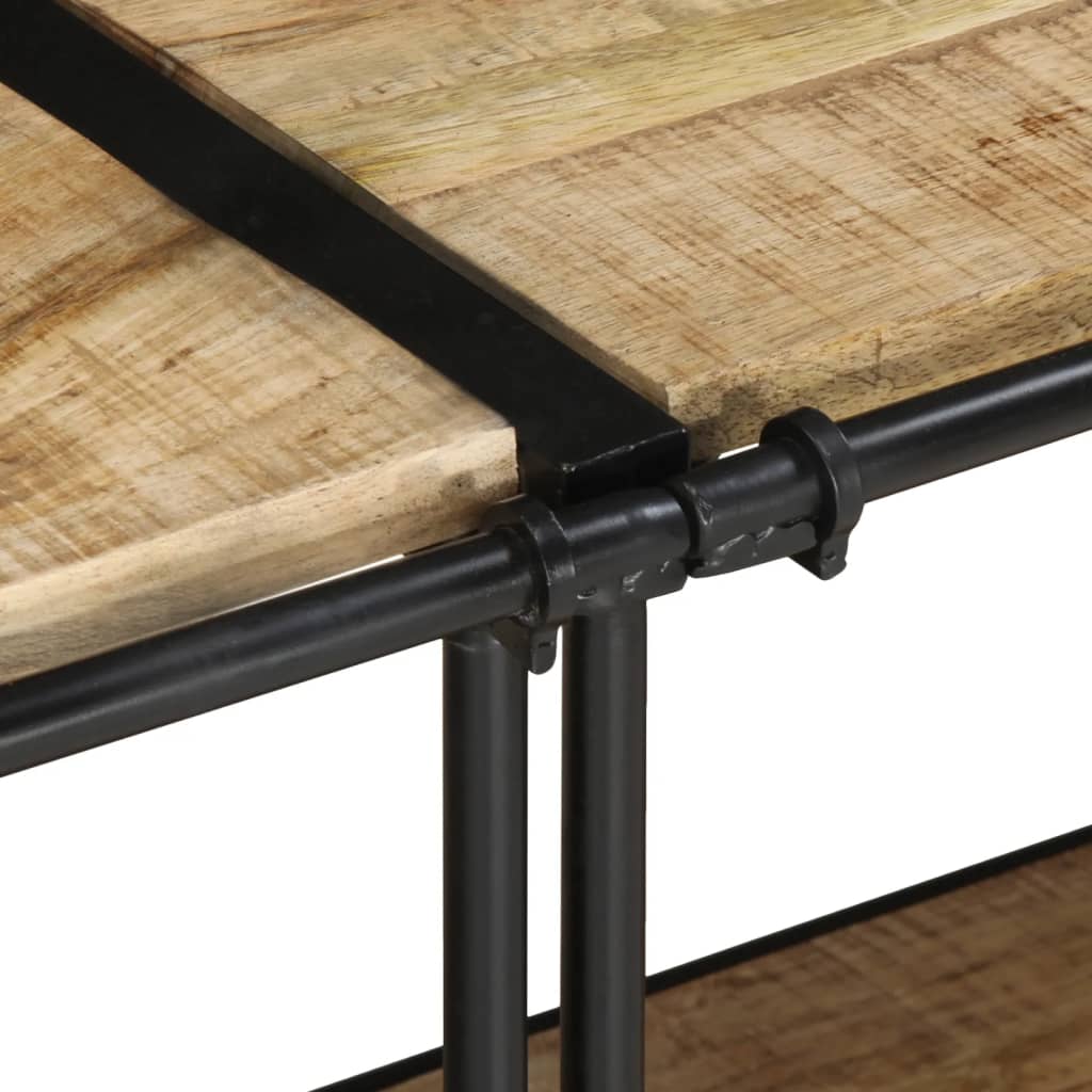 TV Cabinet 200x42x40 cm Solid Wood Rough Mango