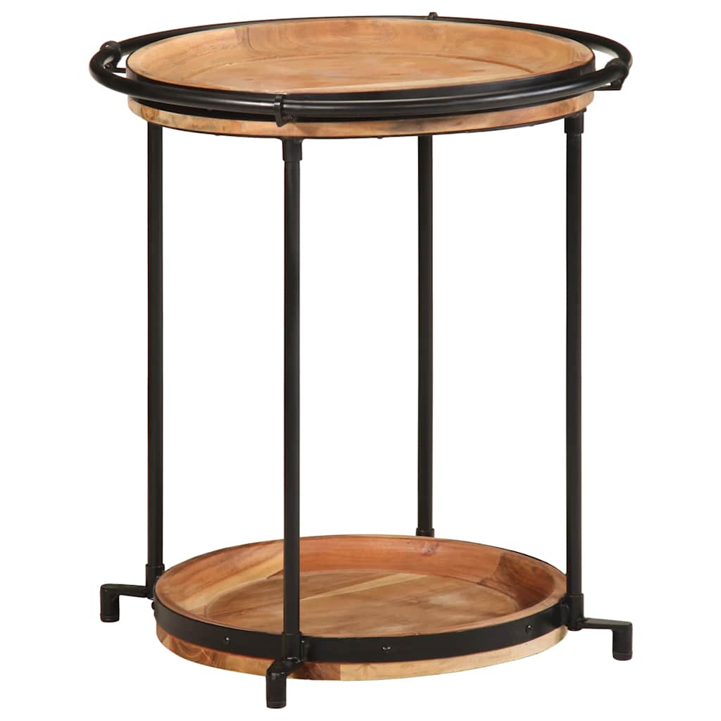 Side Table Ø55x60 cm Solid Wood Acacia