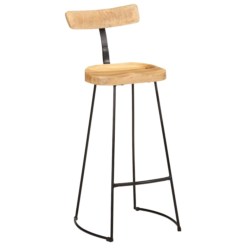 Bar Stools 2 pcs 49x43x103 cm Solid Wood Mango
