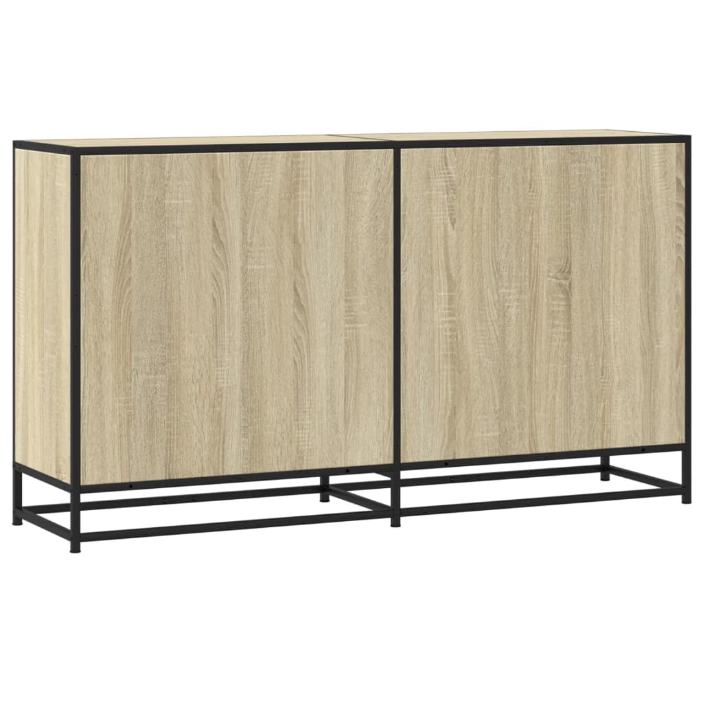 Sideboard Sonoma Oak 134x35x76 cm Engineered Wood