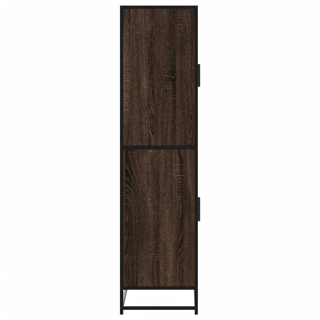 Highboard Brown Oak 68x35x139 cm Engineered Wood