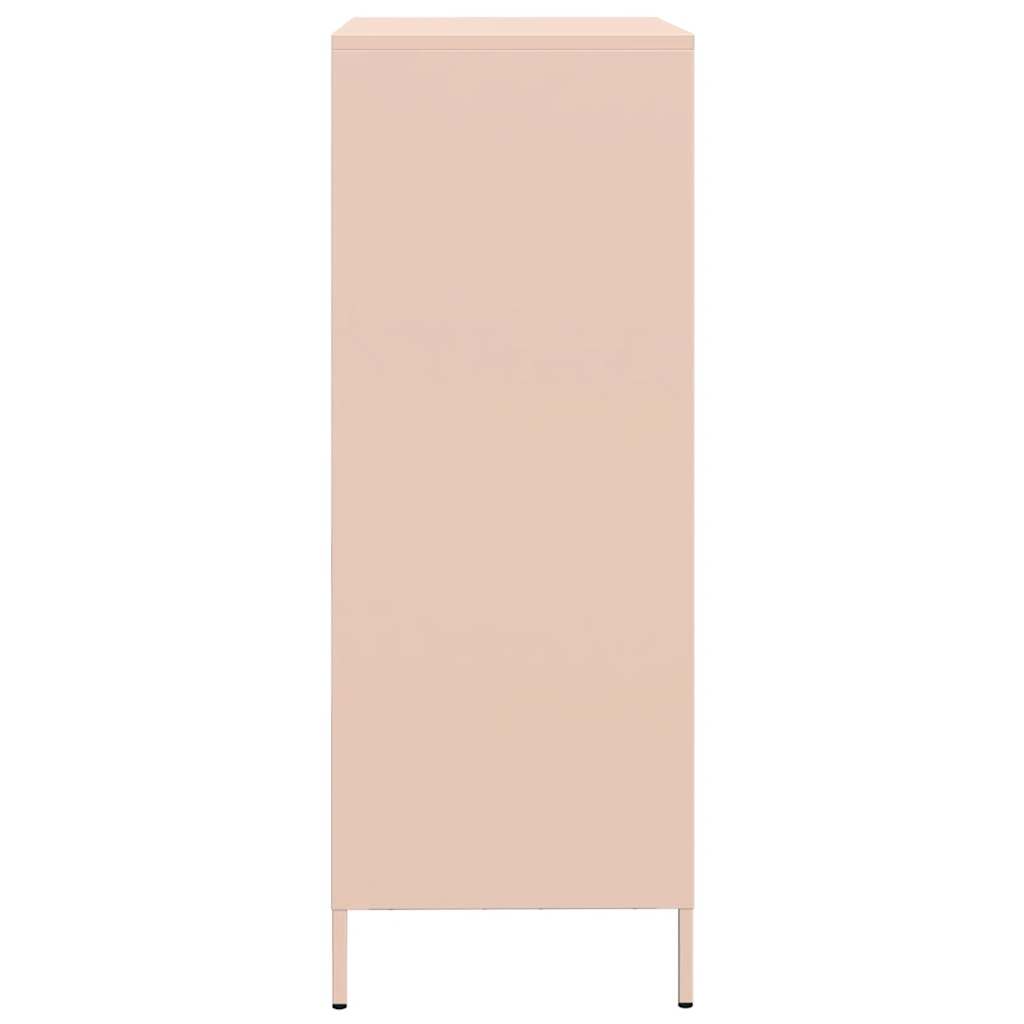 Highboard Pink 68x39x101.5 cm Steel