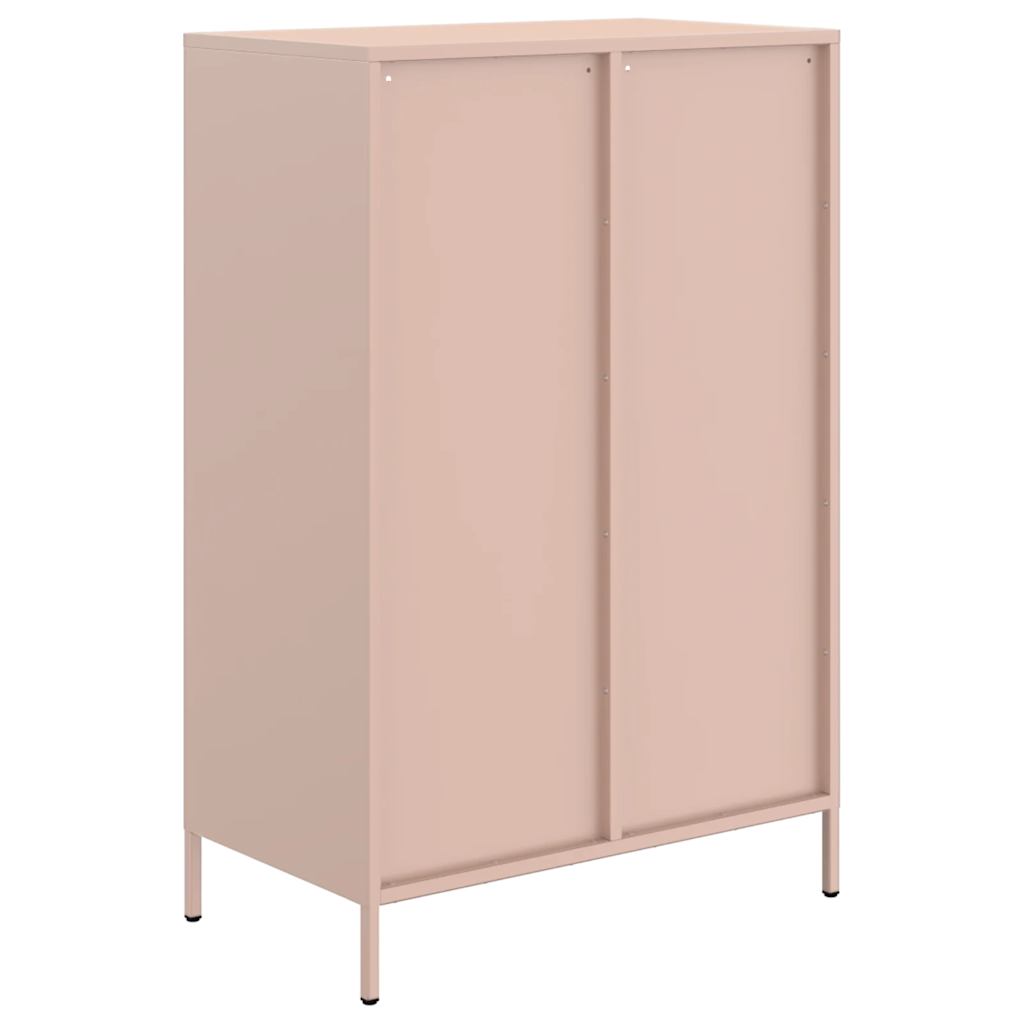 Highboard Pink 68x39x101.5 cm Steel