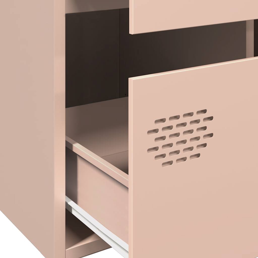 Highboard Pink 68x39x101.5 cm Steel