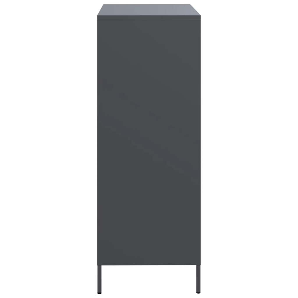 Highboard Anthracite 68x39x101.5 cm Steel