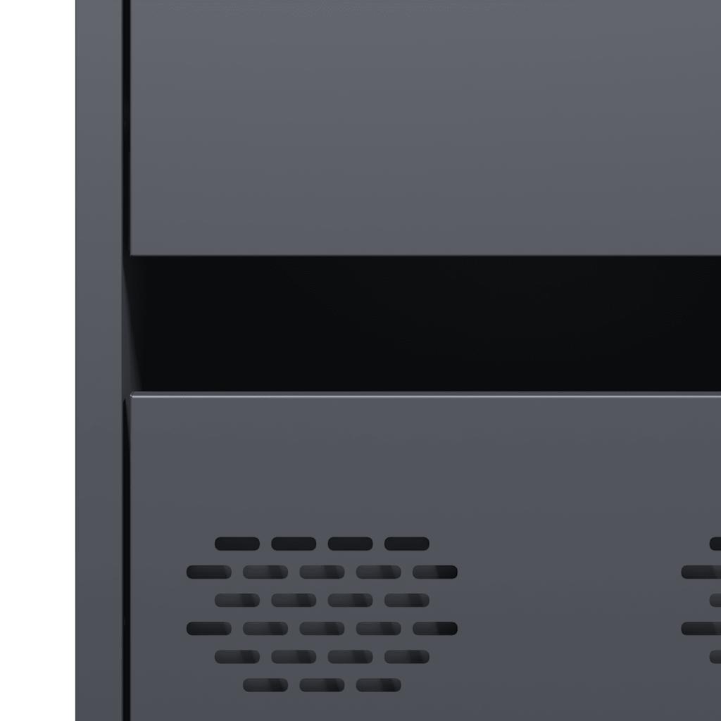 Highboard Anthracite 68x39x101.5 cm Steel