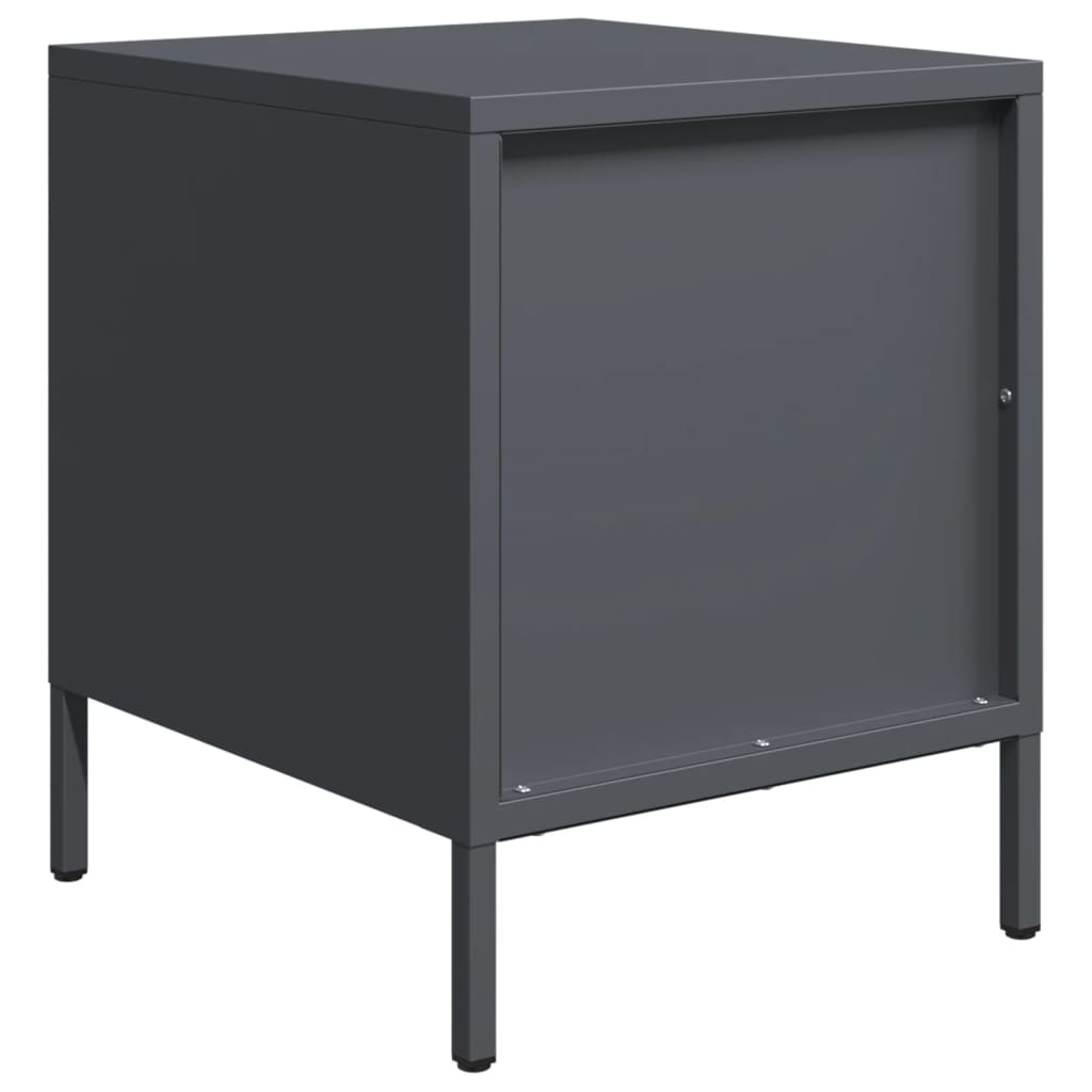 Bedside Cabinets 2 pcs Anthracite 35x39x43.5 cm Steel