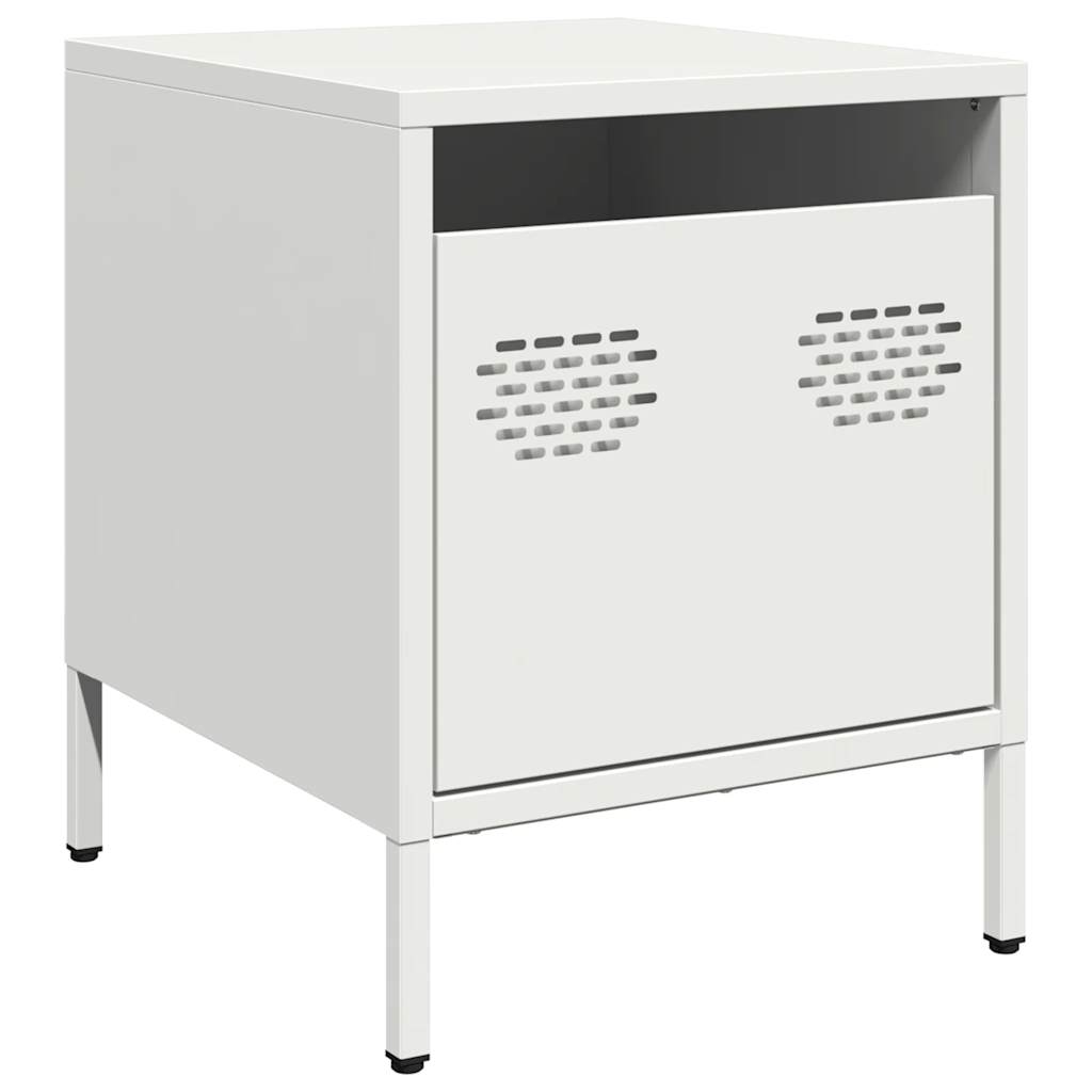 Bedside Cabinets 2 pcs White 35x39x43.5 cm Steel