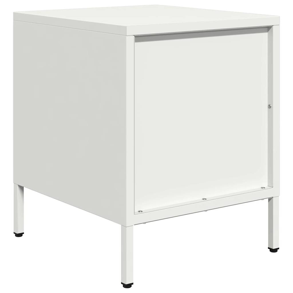 Bedside Cabinets 2 pcs White 35x39x43.5 cm Steel