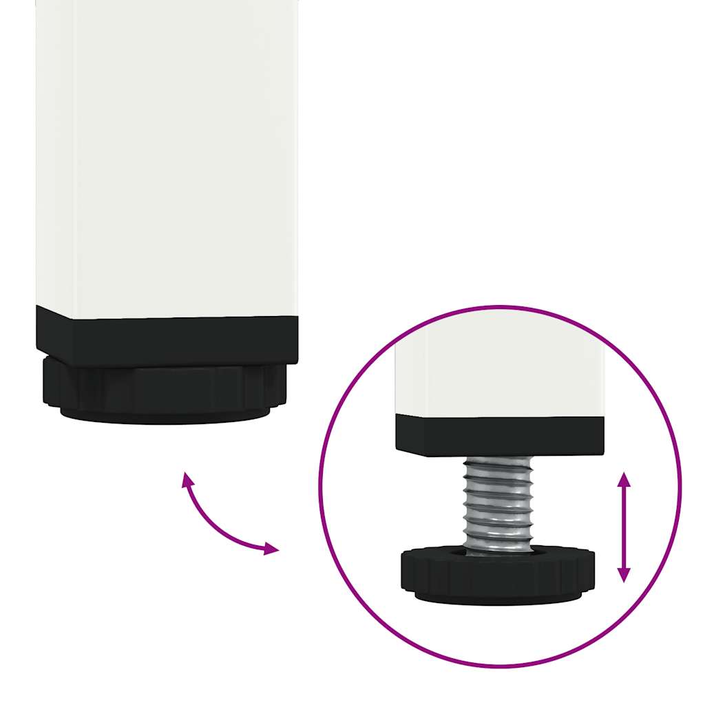 Bedside Cabinets 2 pcs White 35x39x43.5 cm Steel