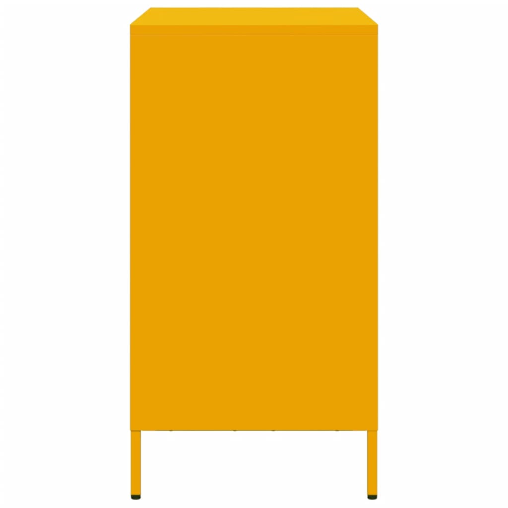 Sideboard Mustard Yellow 68x39x73.5 cm Cold-rolled Steel