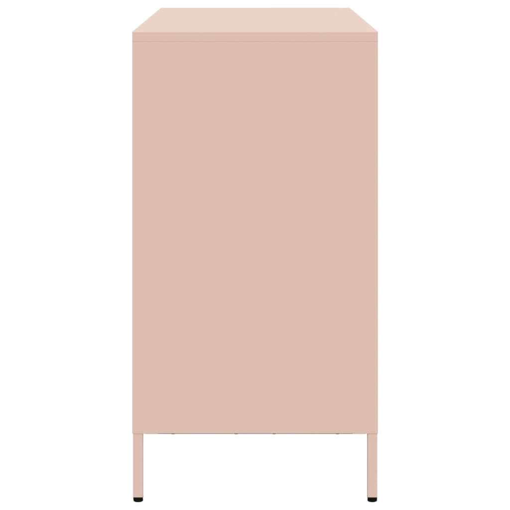 Sideboard Pink 101.5x39x73.5 cm Cold-rolled Steel