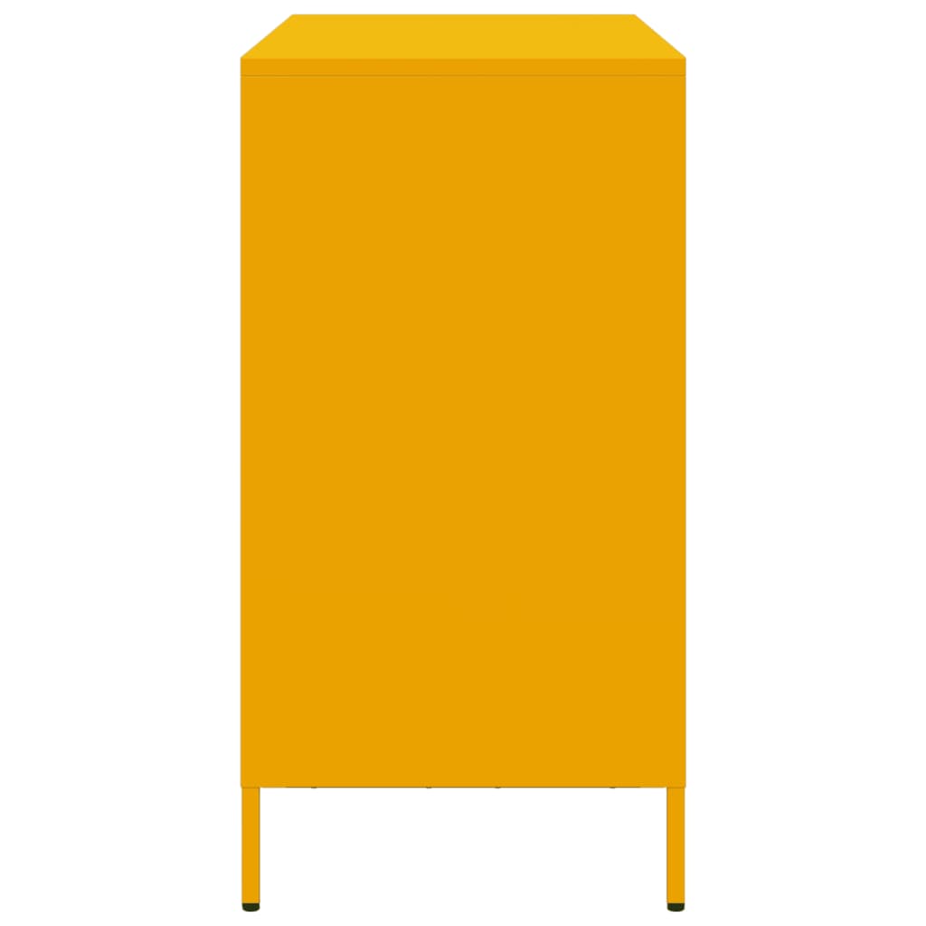 Sideboard Mustard Yellow 101.5x39x73.5 cm Cold-rolled Steel