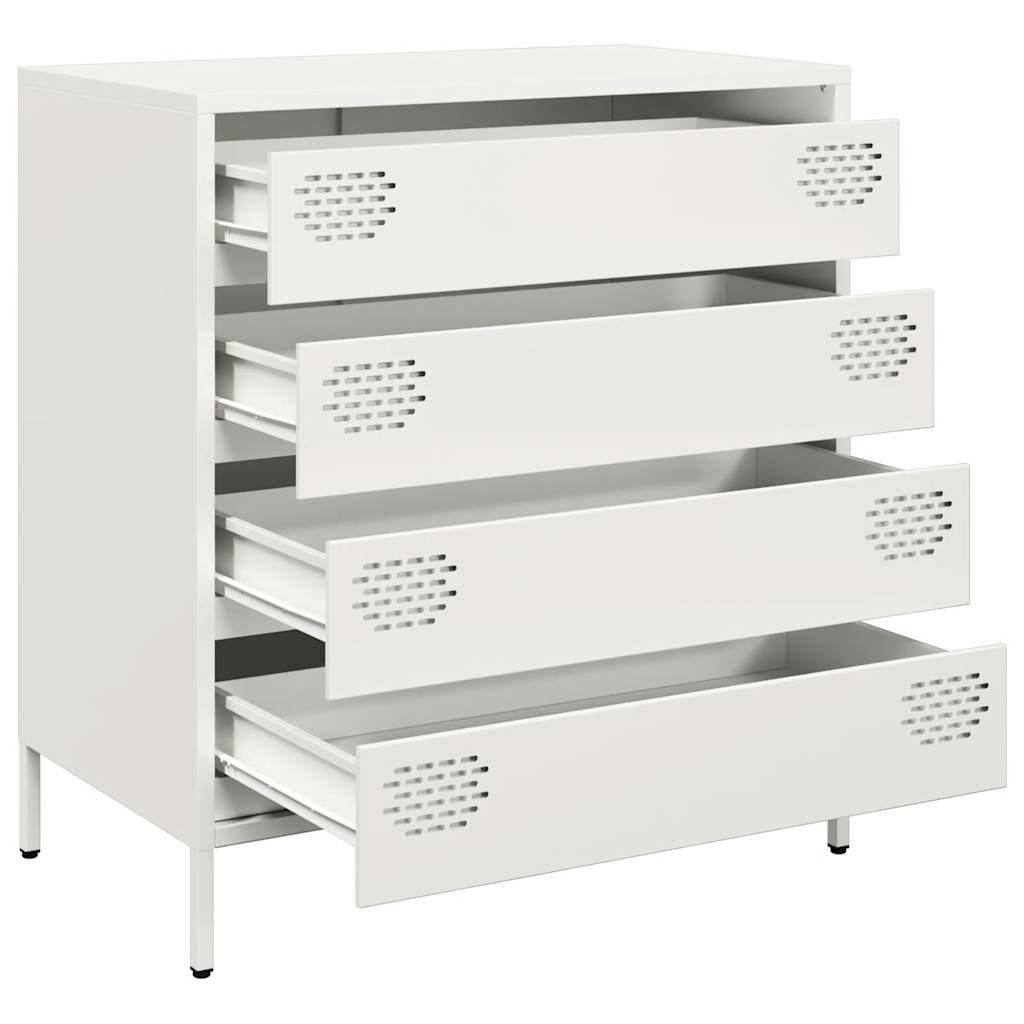 Sideboard White 68x39x73.5 cm Cold-rolled Steel