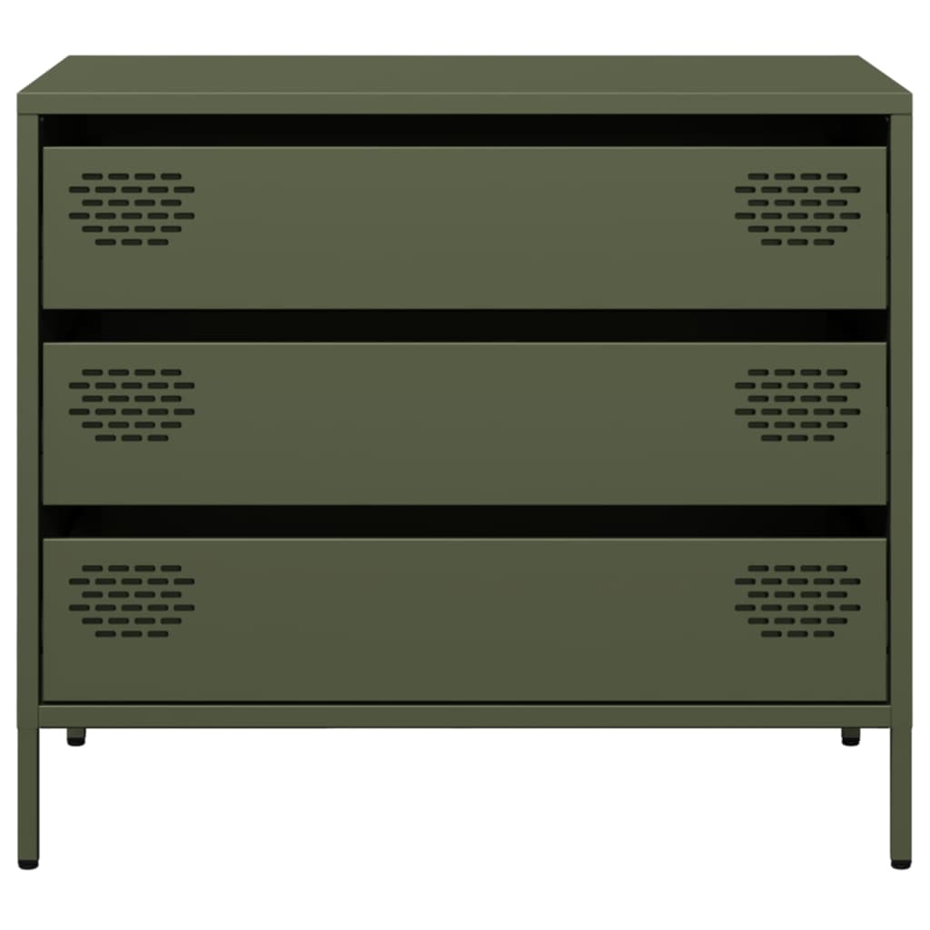 Sideboard Olive Green 68x39x58.5 cm Cold-rolled Steel