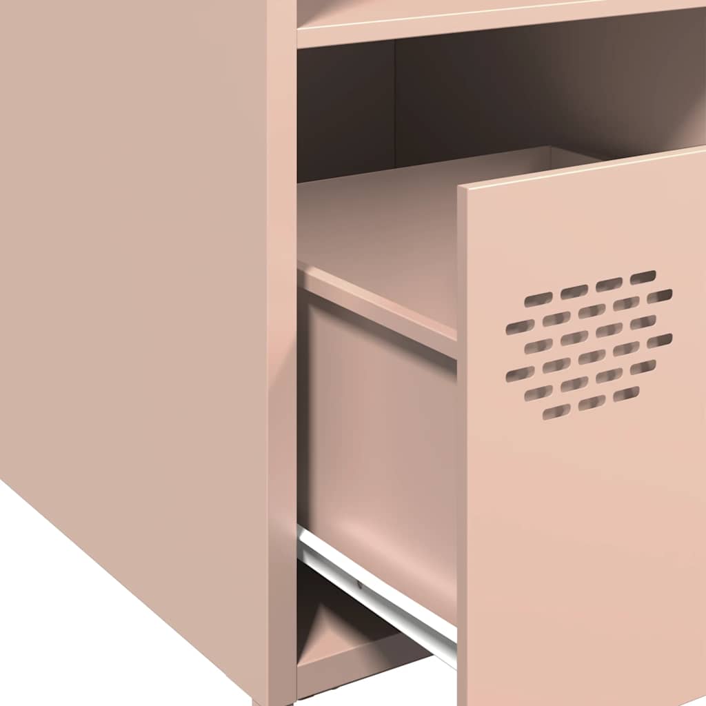 Highboard Pink 35x39x103.5 cm Steel