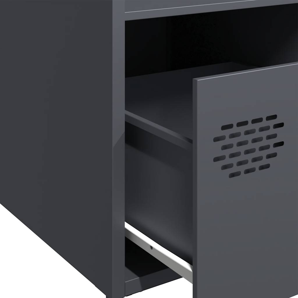 Highboard Anthracite 35x39x103.5 cm Steel