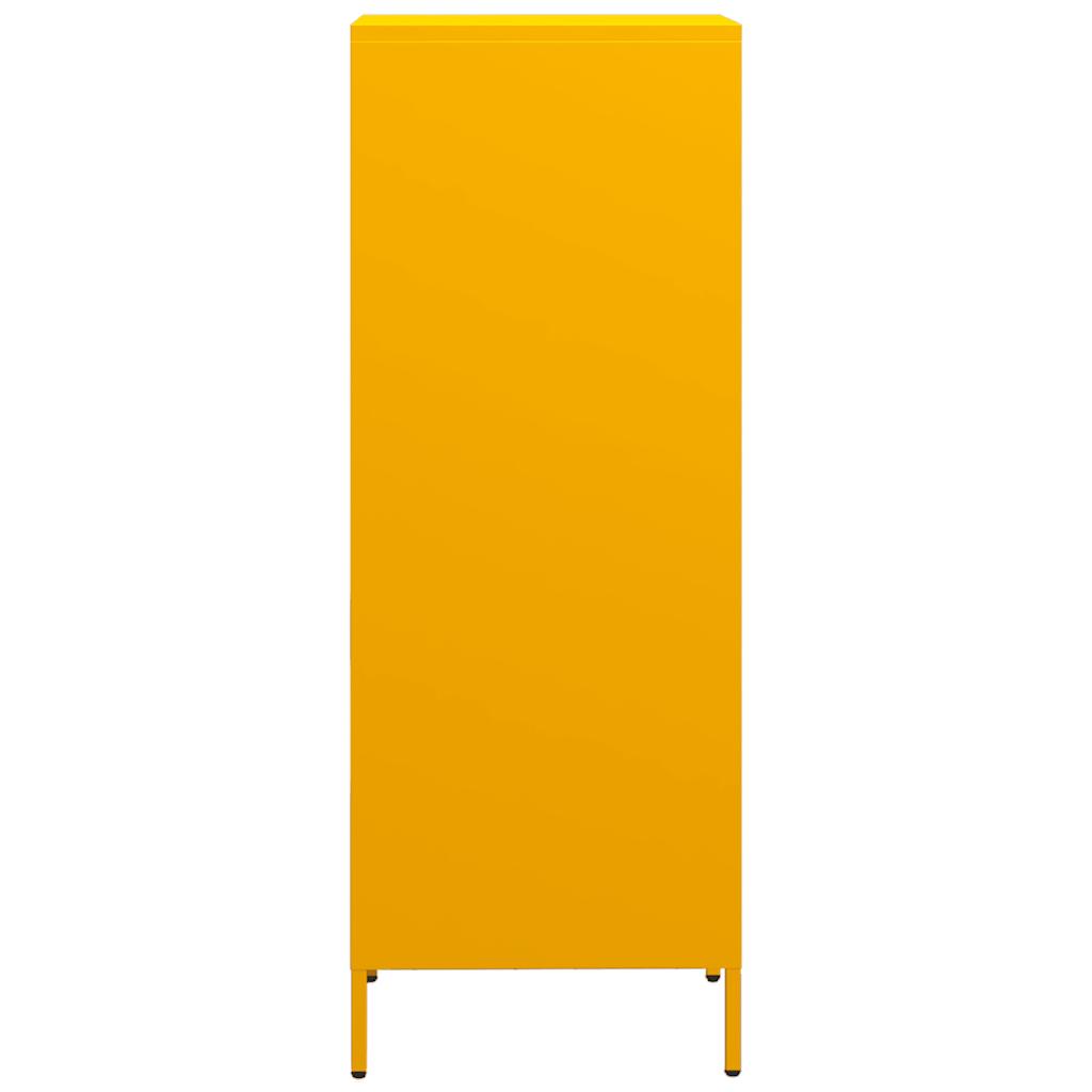 Highboard Mustard Yellow 35x39x103.5 cm Steel