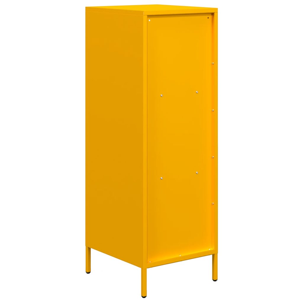 Highboard Mustard Yellow 35x39x103.5 cm Steel